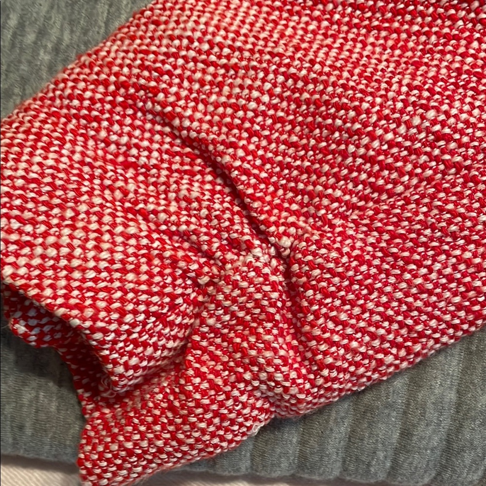 Elizabeth and James Red/White Textured Blazer Jacket - Picture 5 of 10
